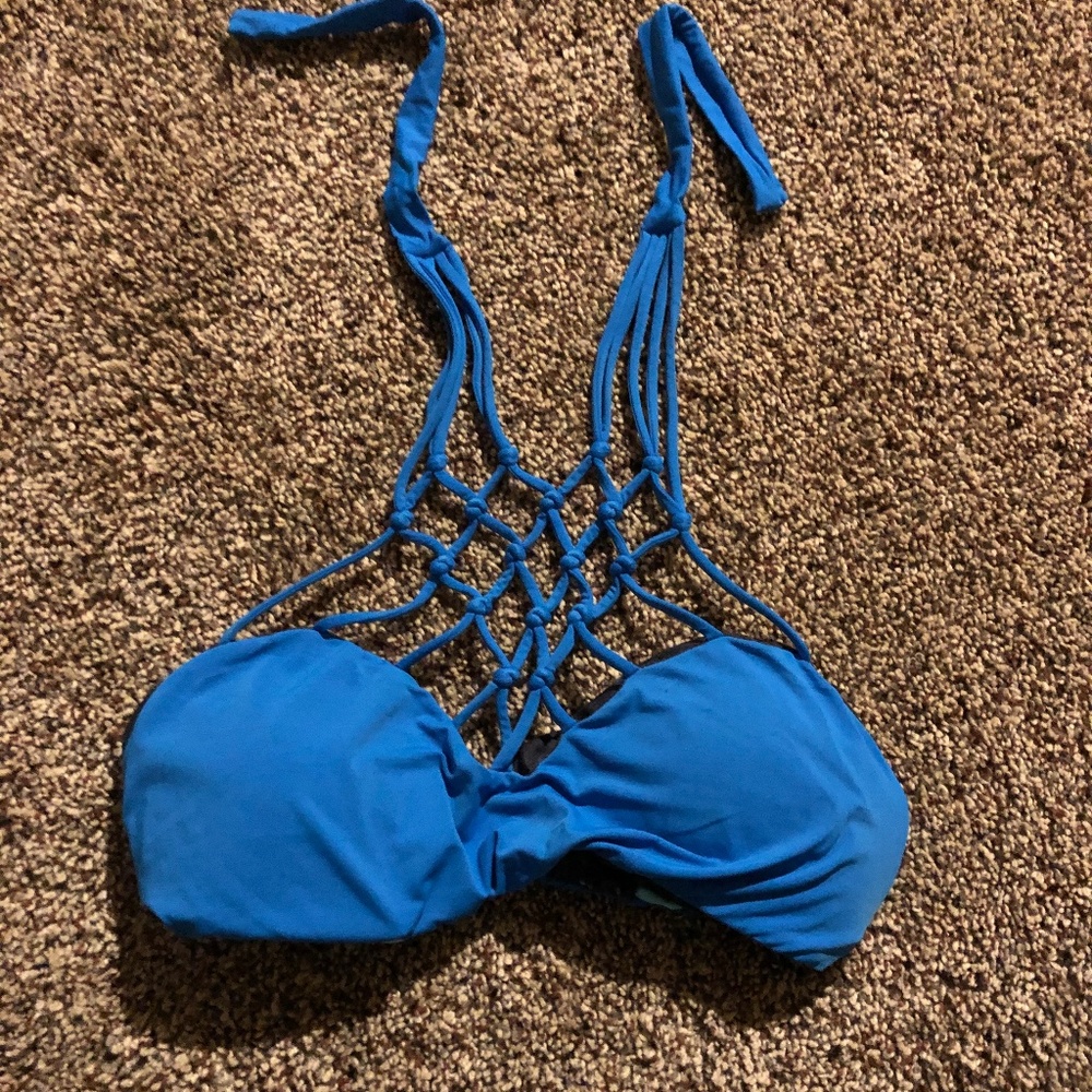 San Lorenzo cage swimsuit top.